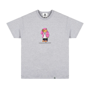 For The Homies Cam'Bear T-Shirt Athletic Grey