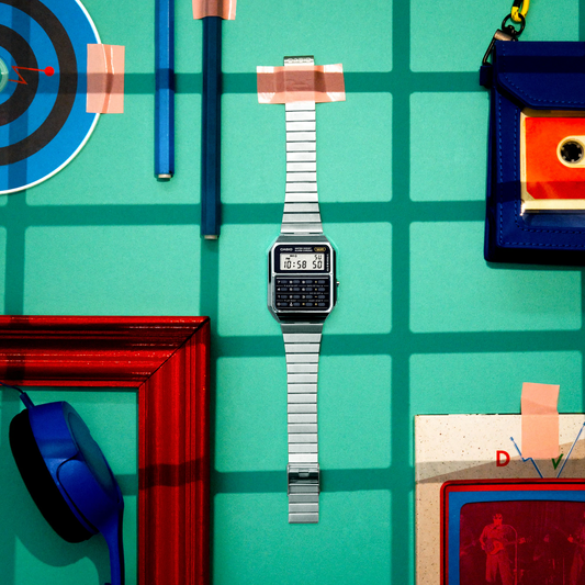 Casio Vintage Digital Metal Calculator Silver CA500WE-1A