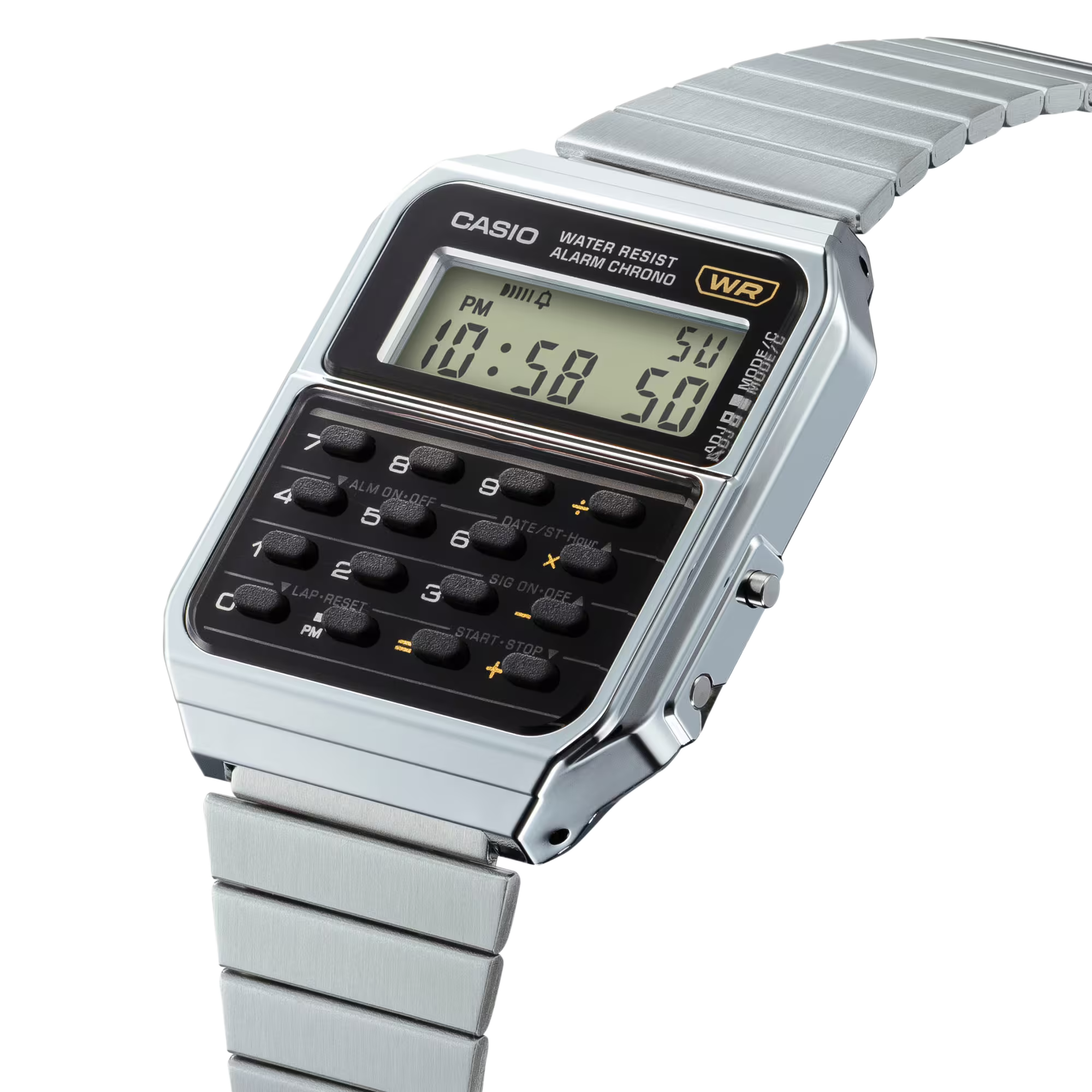 Casio Vintage Digital Metal Calculator Silver CA500WE-1A