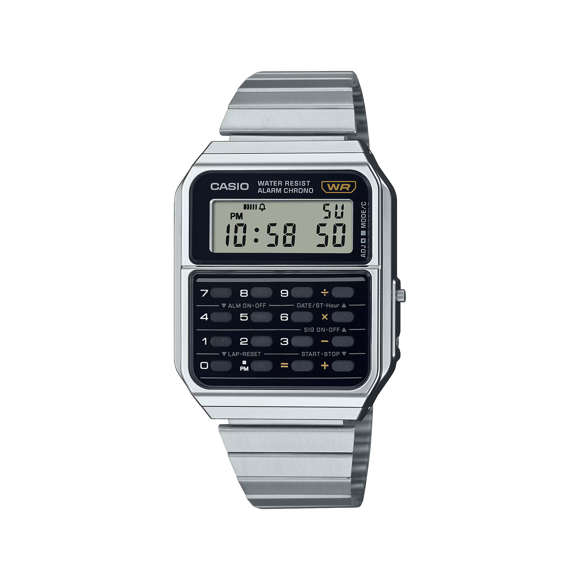 Casio Vintage Digital Metal Calculator Silver CA500WE-1A