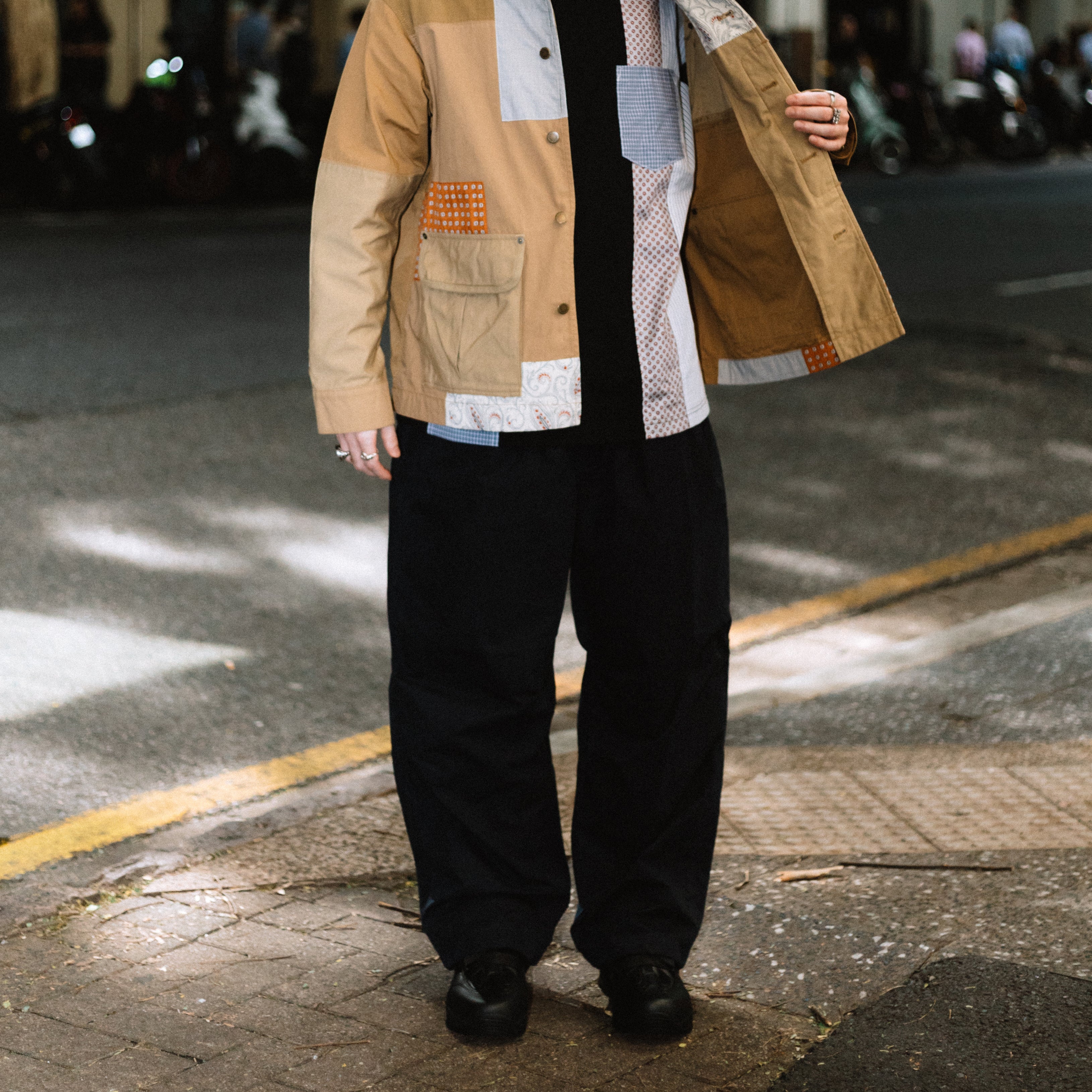 Comme des Garcons Homme Pleated Leg Trousers Black HO-P021-051