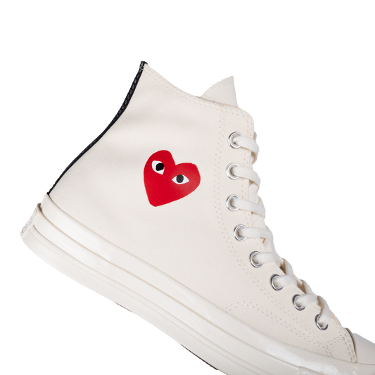 Comme Des Garcons Play x Converse CT70 Small Red Heart High Top White AZ-K129-001-2