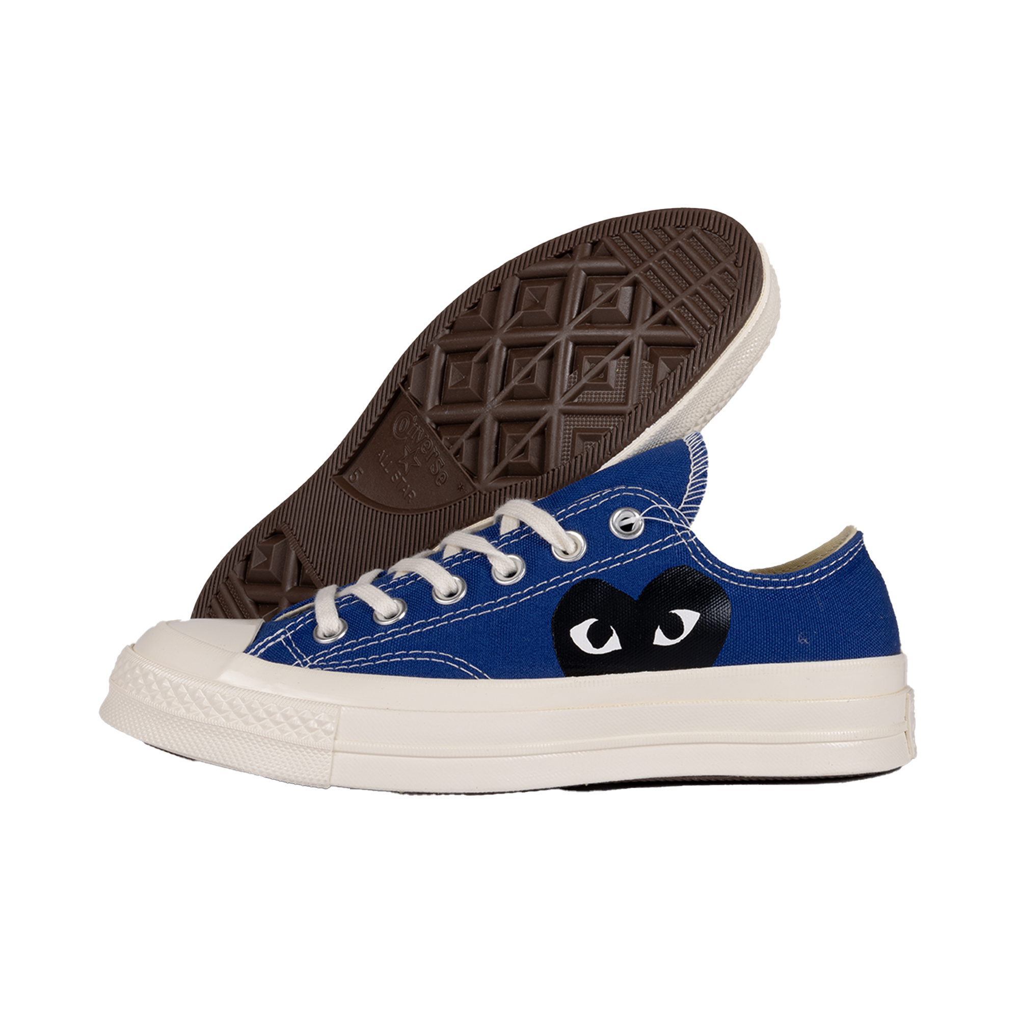 Comme Des Garcons Play x Converse CT70 Black Heart Low Top Blue AZ-K121-001-2