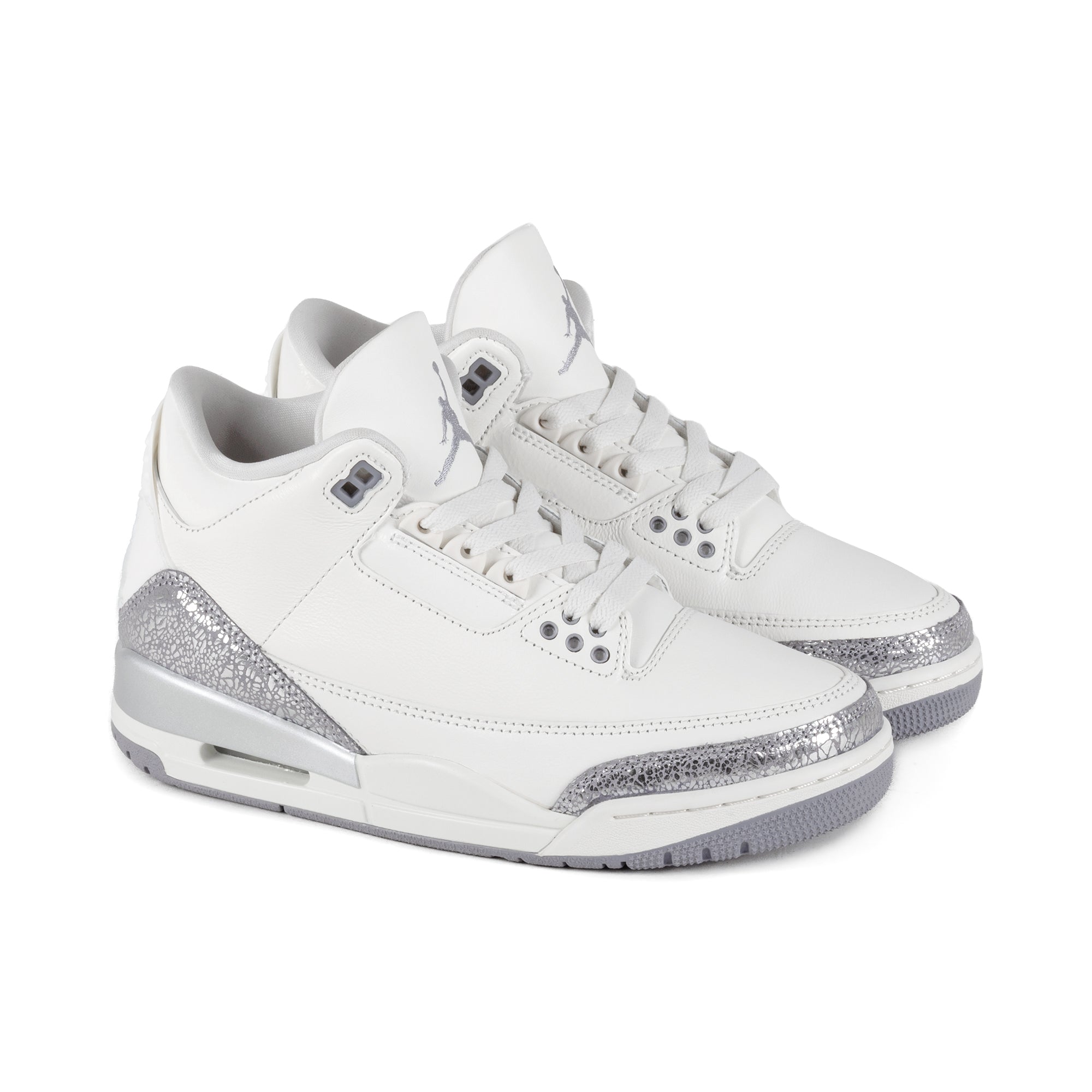 Nike Women's Air Jordan 3 Retro Sail/Cement Grey/Metallic Silver CK9246-100