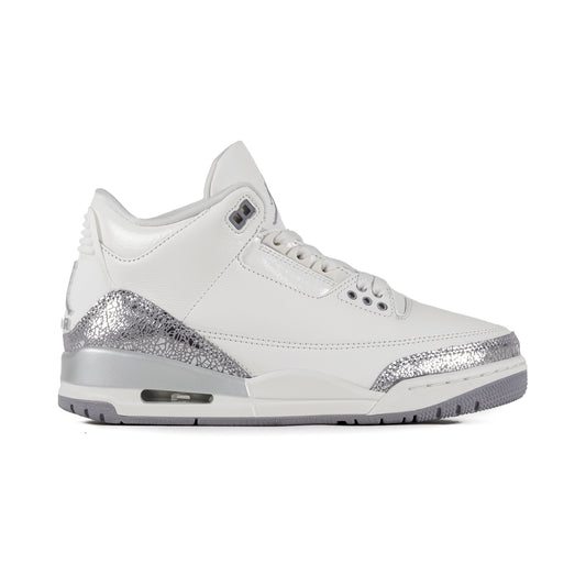 Nike Women's Air Jordan 3 Retro Sail/Cement Grey/Metallic Silver CK9246-100