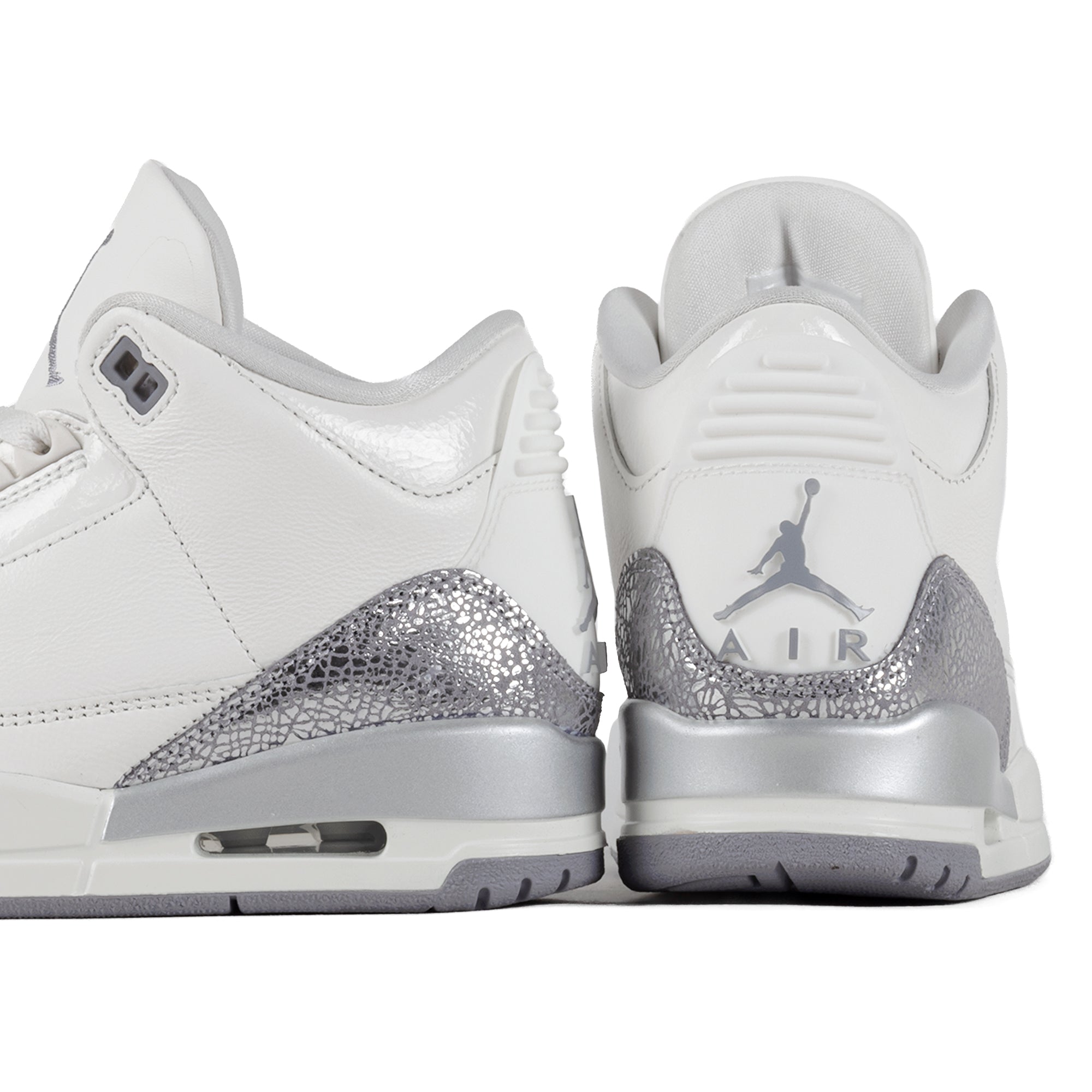 Nike Women's Air Jordan 3 Retro Sail/Cement Grey/Metallic Silver CK9246-100