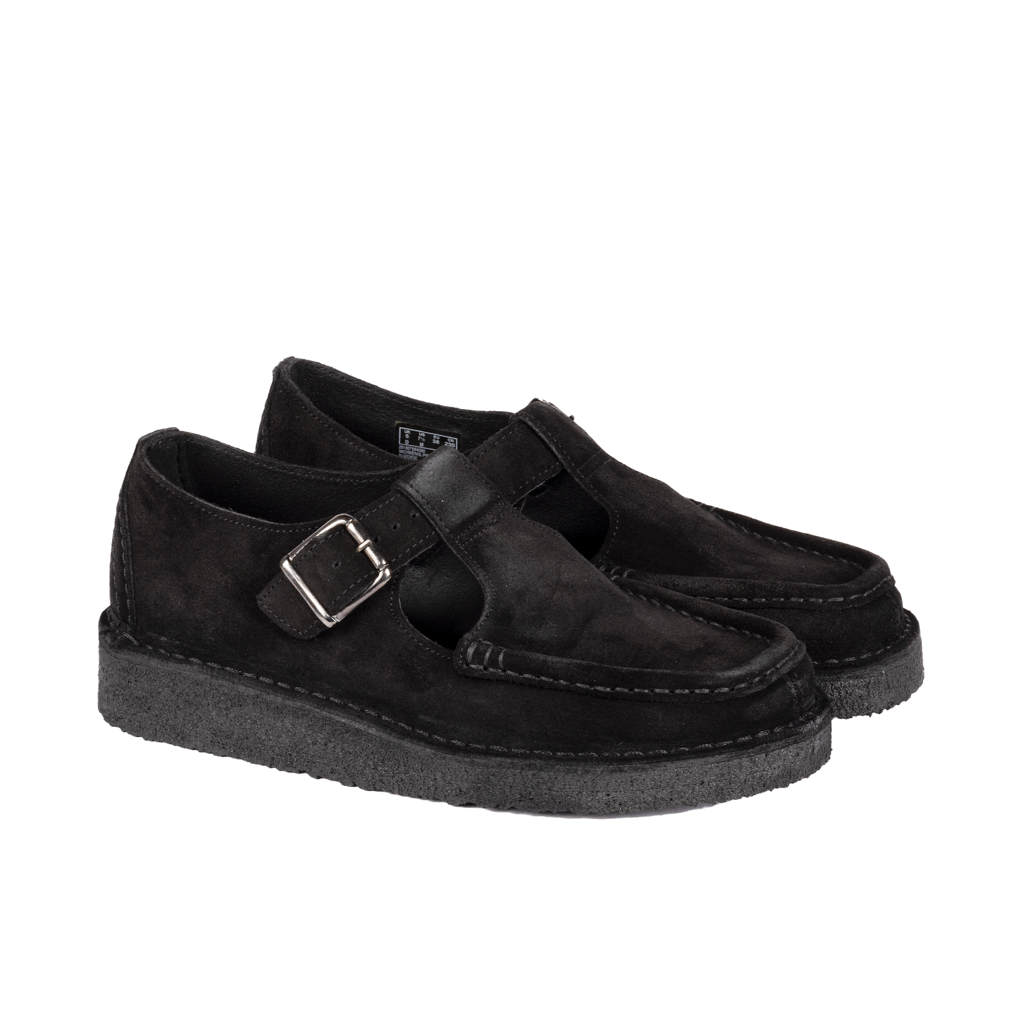 Clarks Originals Women's Nomad T Bar Black Suede