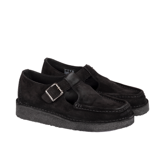 Clarks Originals Women's Nomad T Bar Black Suede