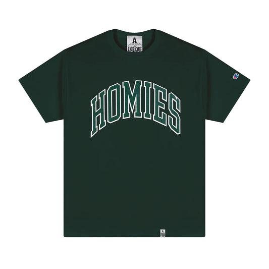 For The Homies Collegiate T-Shirt Dark Green
