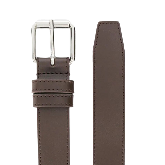 COMME des GARCONS WALLET Classic Leather Line N Belt Brown