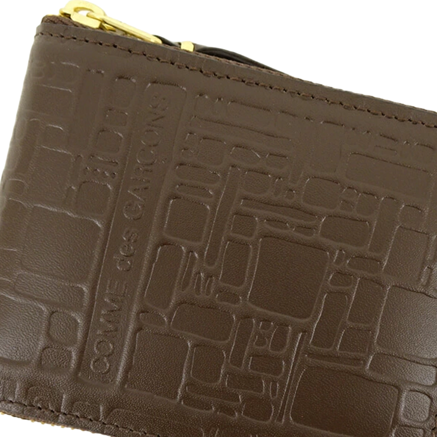 COMME des GARCONS WALLET Logotype Brown SA7100EL