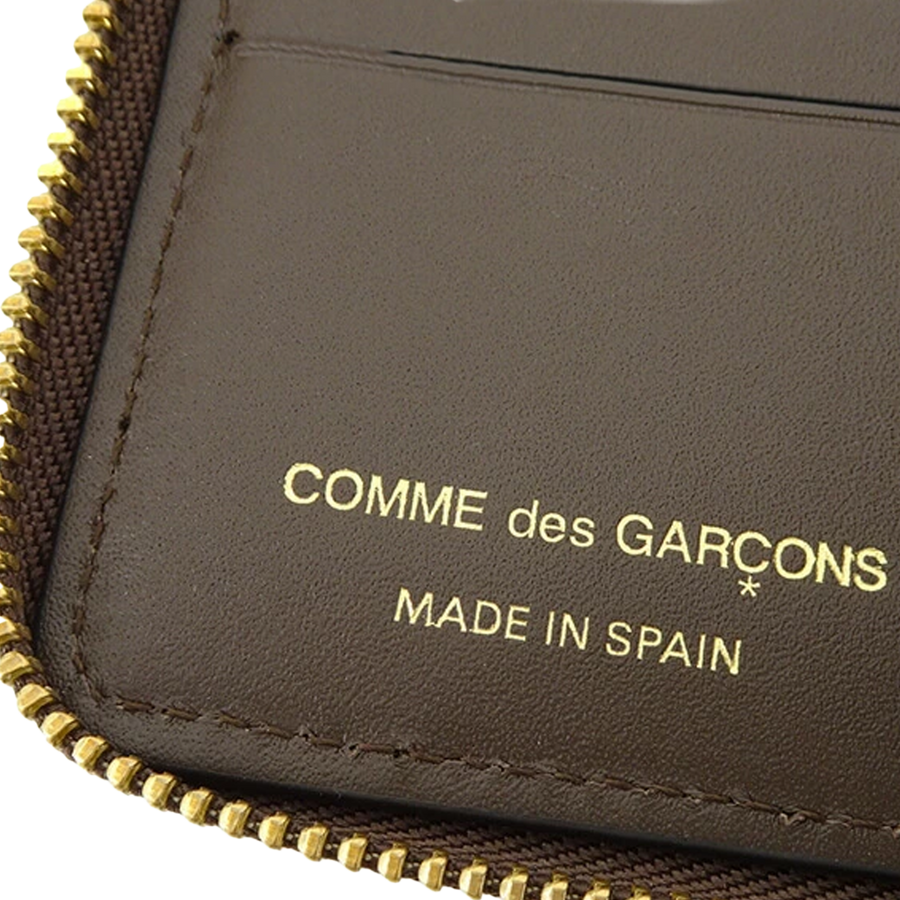 COMME des GARCONS WALLET Logotype Brown SA7100EL