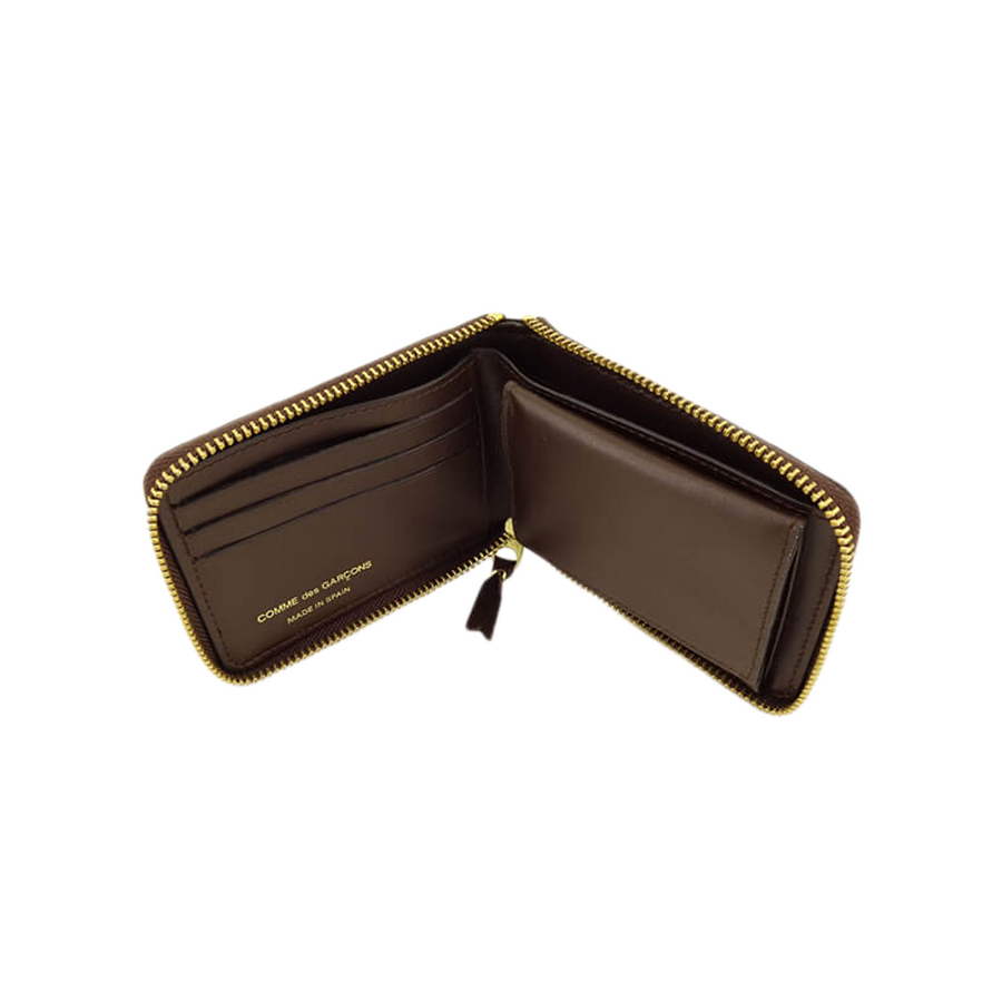 COMME des GARCONS WALLET Logotype Brown SA7100EL