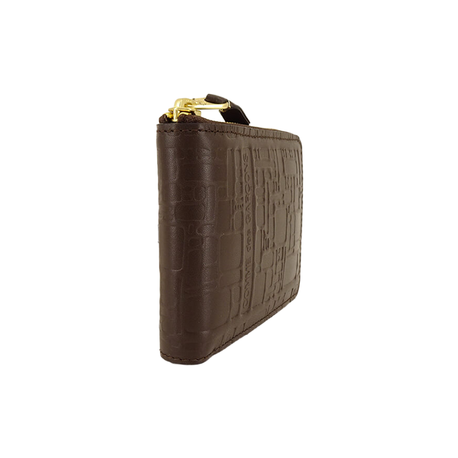 COMME des GARCONS WALLET Logotype Brown SA7100EL