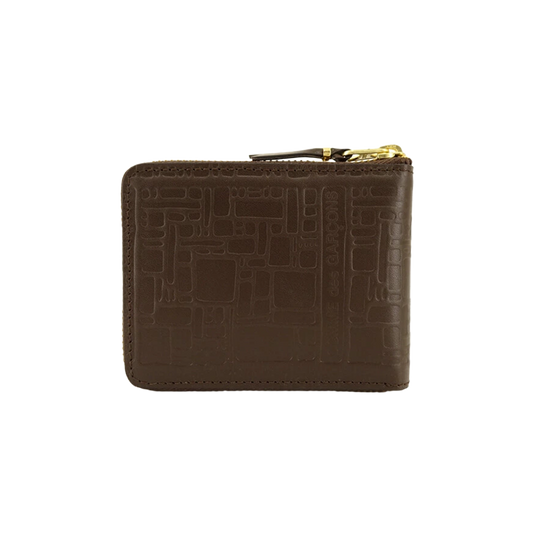 COMME des GARCONS WALLET Logotype Brown SA7100EL