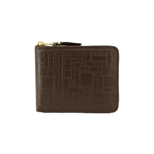 COMME des GARCONS WALLET Logotype Brown SA7100EL