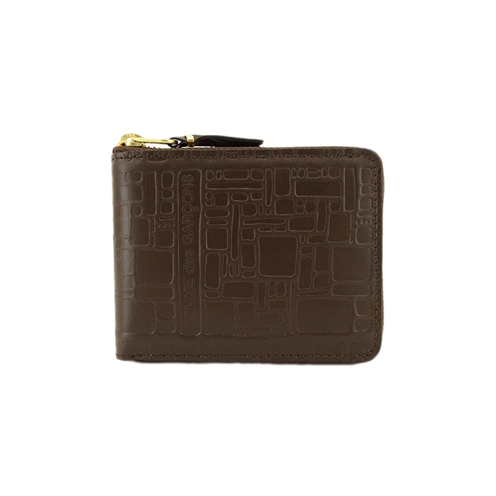 COMME des GARCONS WALLET Logotype Brown SA7100EL