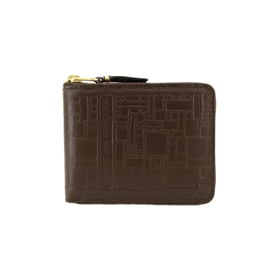 COMME des GARCONS WALLET Logotype Brown SA7100EL