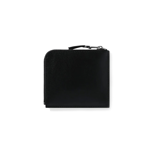 COMME des GARCONS WALLET Silver Eyelet Wallet SA3100SE Black