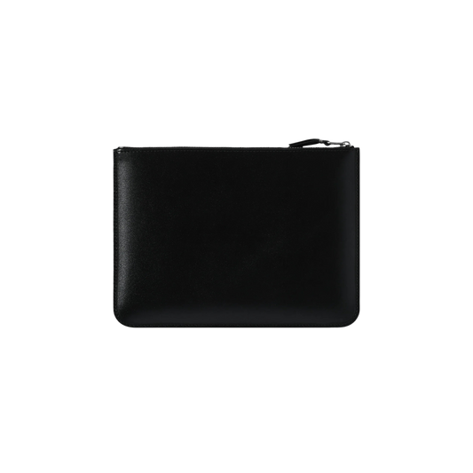 COMME des GARCONS WALLET Silver Eyelet Wallet SA5100SE Black