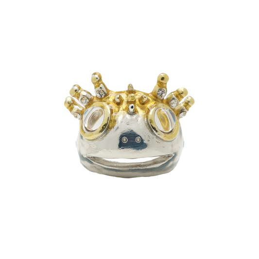 Collina Strada Axolotl Ring Silver Gold