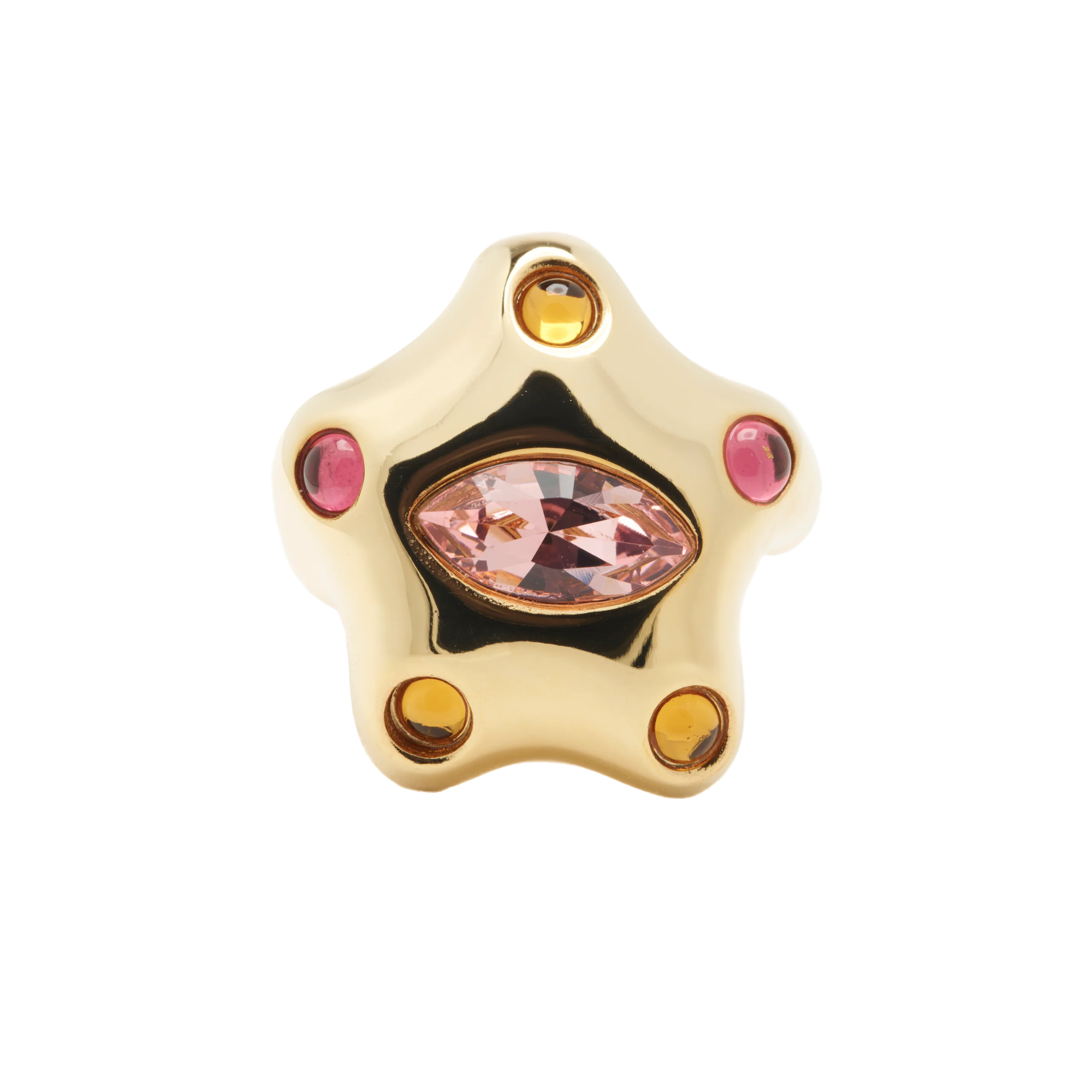 Collina Strada Demi Starlette Ring Gold Pink