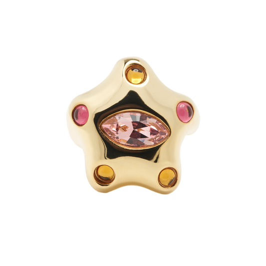 Collina Strada Demi Starlette Ring Gold Pink