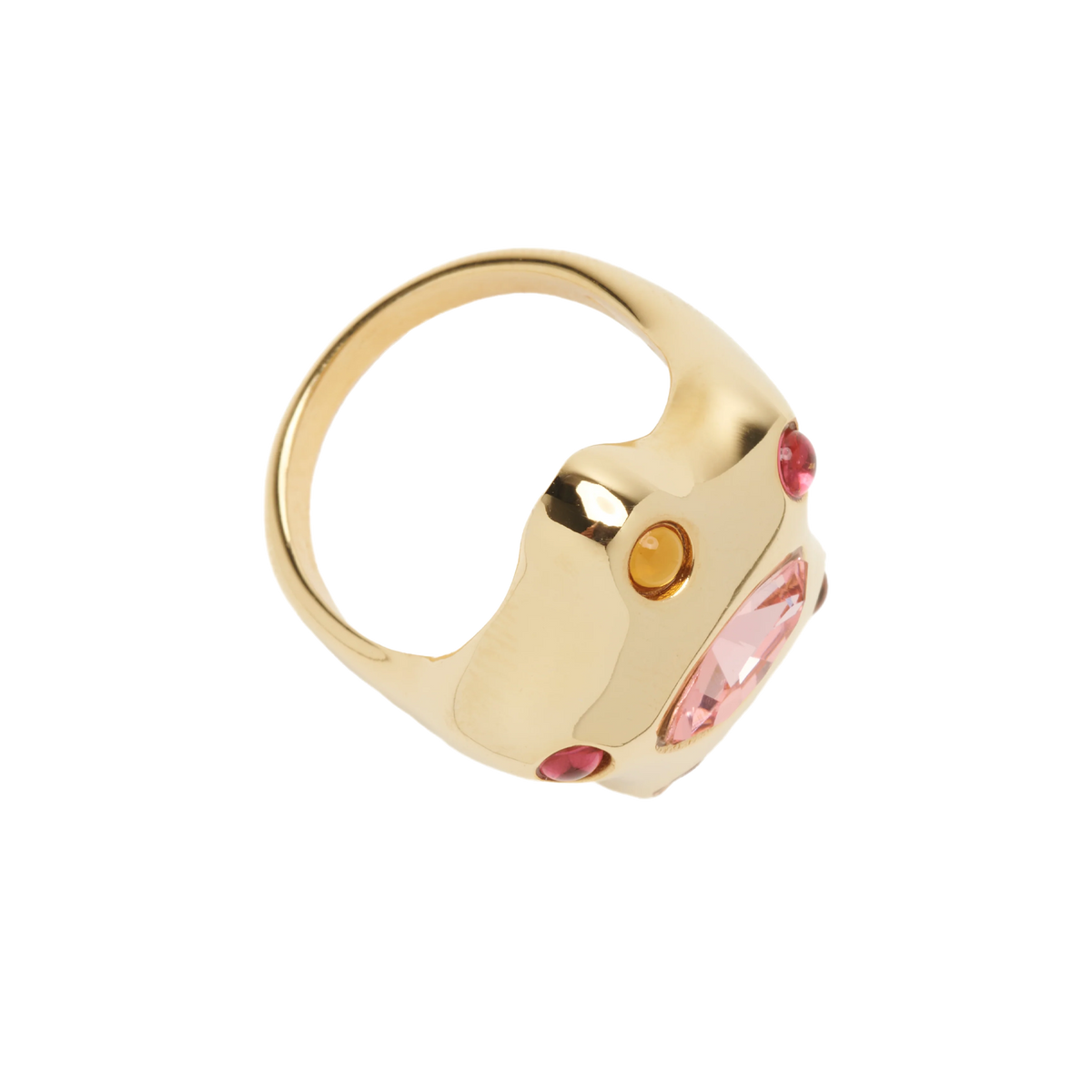 Collina Strada Demi Starlette Ring Gold Pink