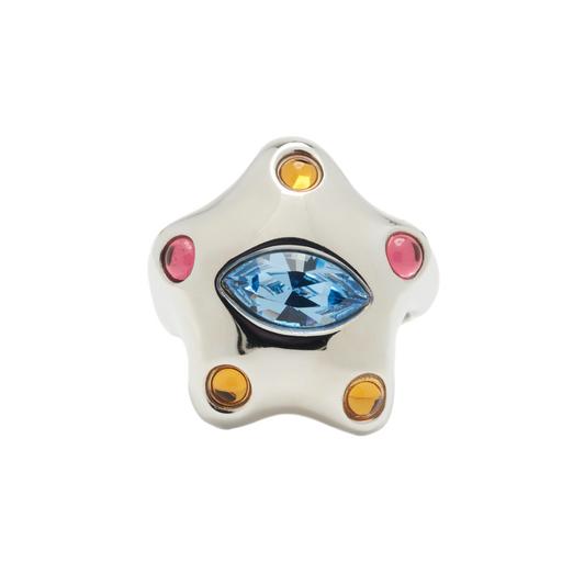 Collina Strada Demi Starlette Ring Silver Pastel