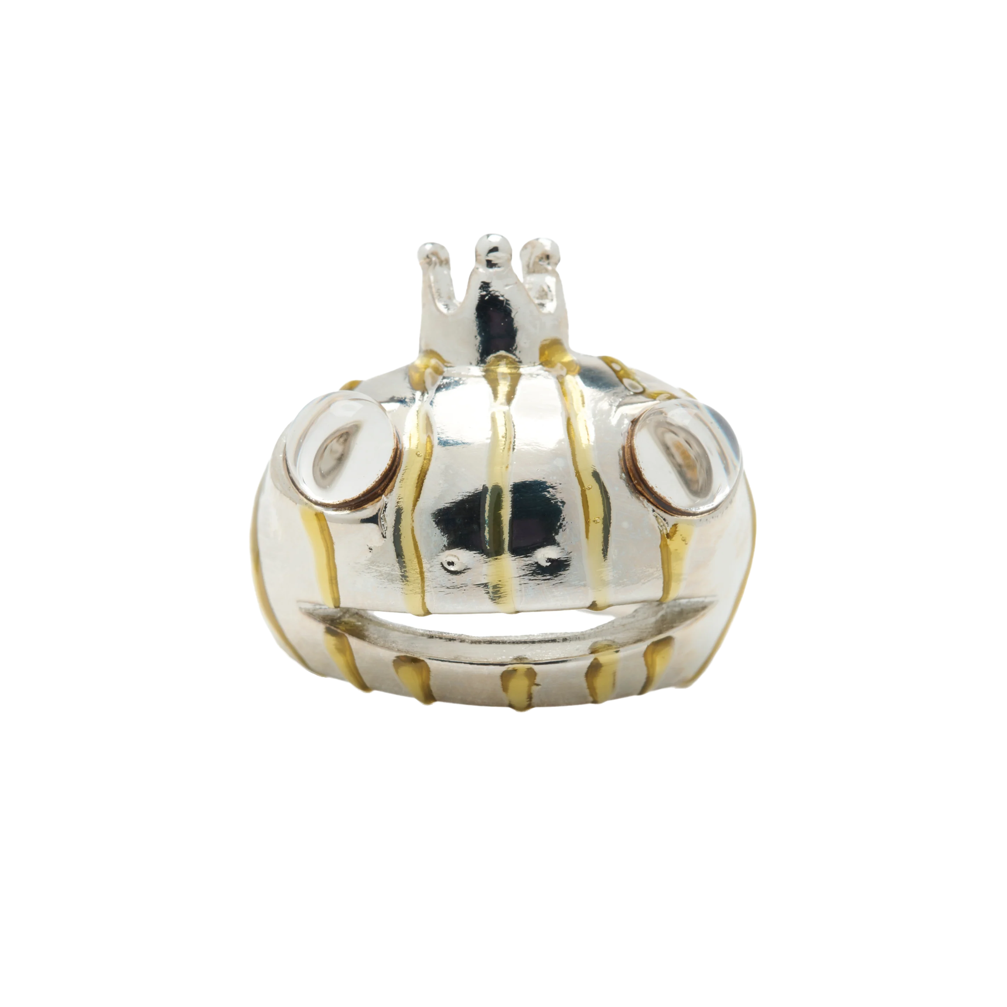 Collina Strada Frog Prince Ring Gold Stripe