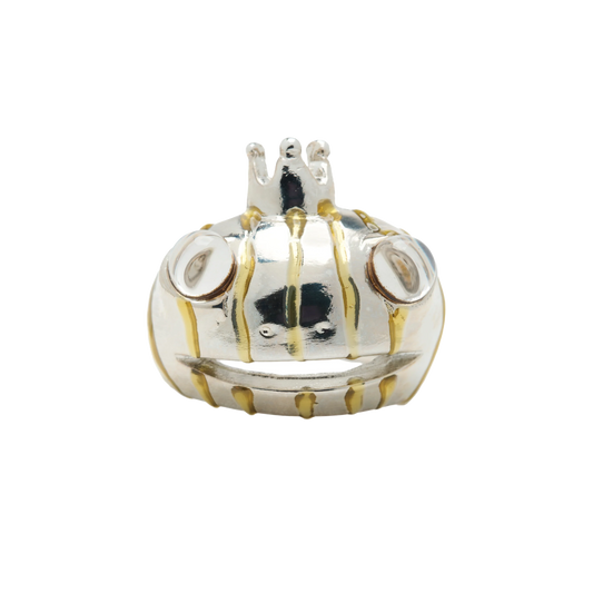 Collina Strada Frog Prince Ring Gold Stripe