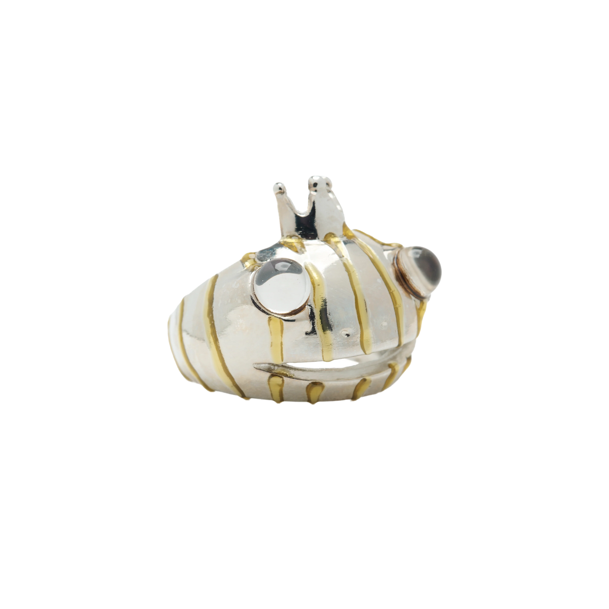 Collina Strada Frog Prince Ring Gold Stripe