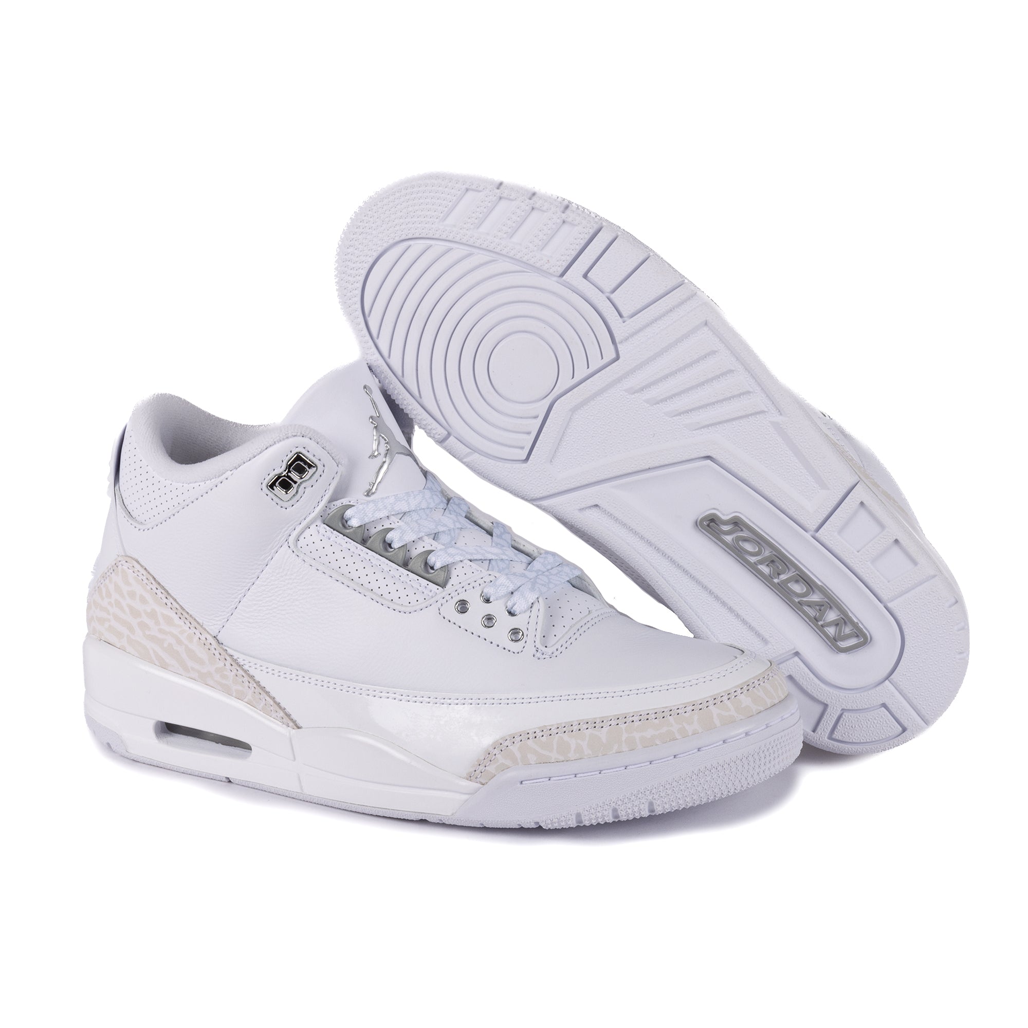Nike Air Jordan 3 Retro "Pure Money" White/Metallic Silver/White CT8532-111