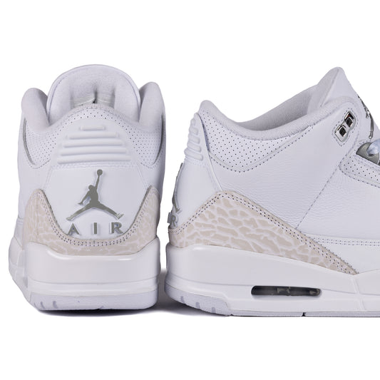 Nike Air Jordan 3 Retro "Pure Money" White/Metallic Silver/White CT8532-111