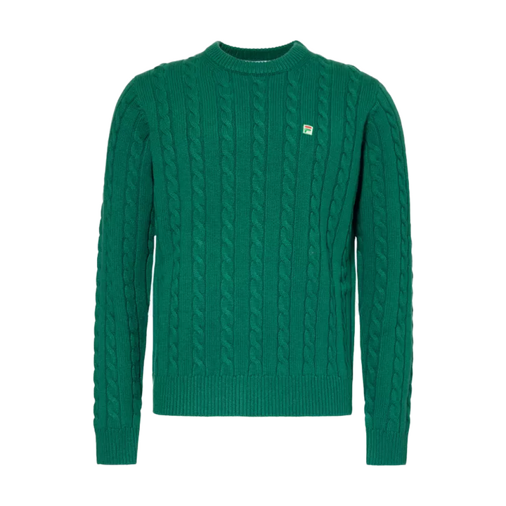 Fila+ Cabled Knitted Crewneck Fila Green