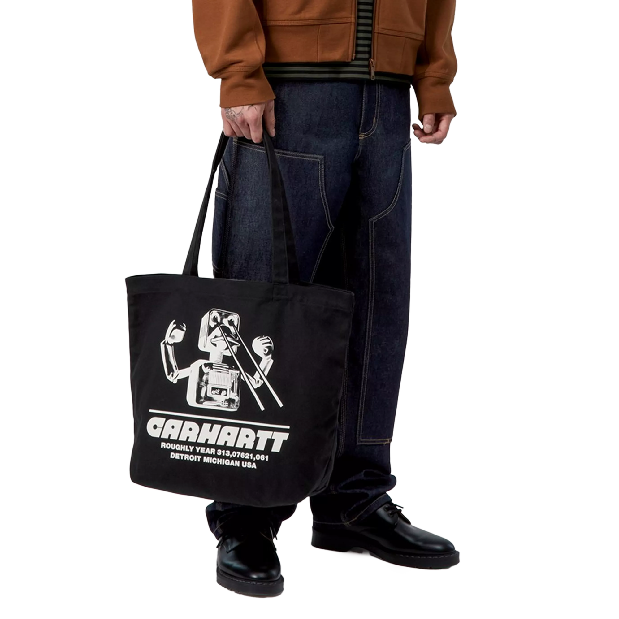 Carhartt WIP Canvas Graphic Tote Wiptopia Print/Black