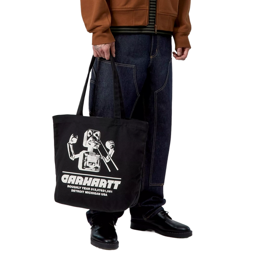 Carhartt WIP Canvas Graphic Tote Wiptopia Print/Black