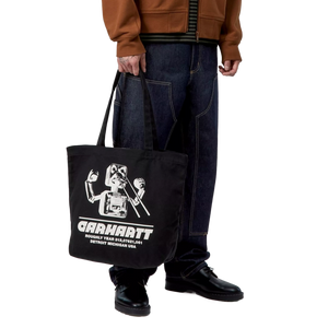 Carhartt WIP Canvas Graphic Tote Wiptopia Print/Black