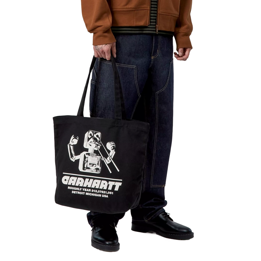 Carhartt WIP Canvas Graphic Tote Wiptopia Print/Black