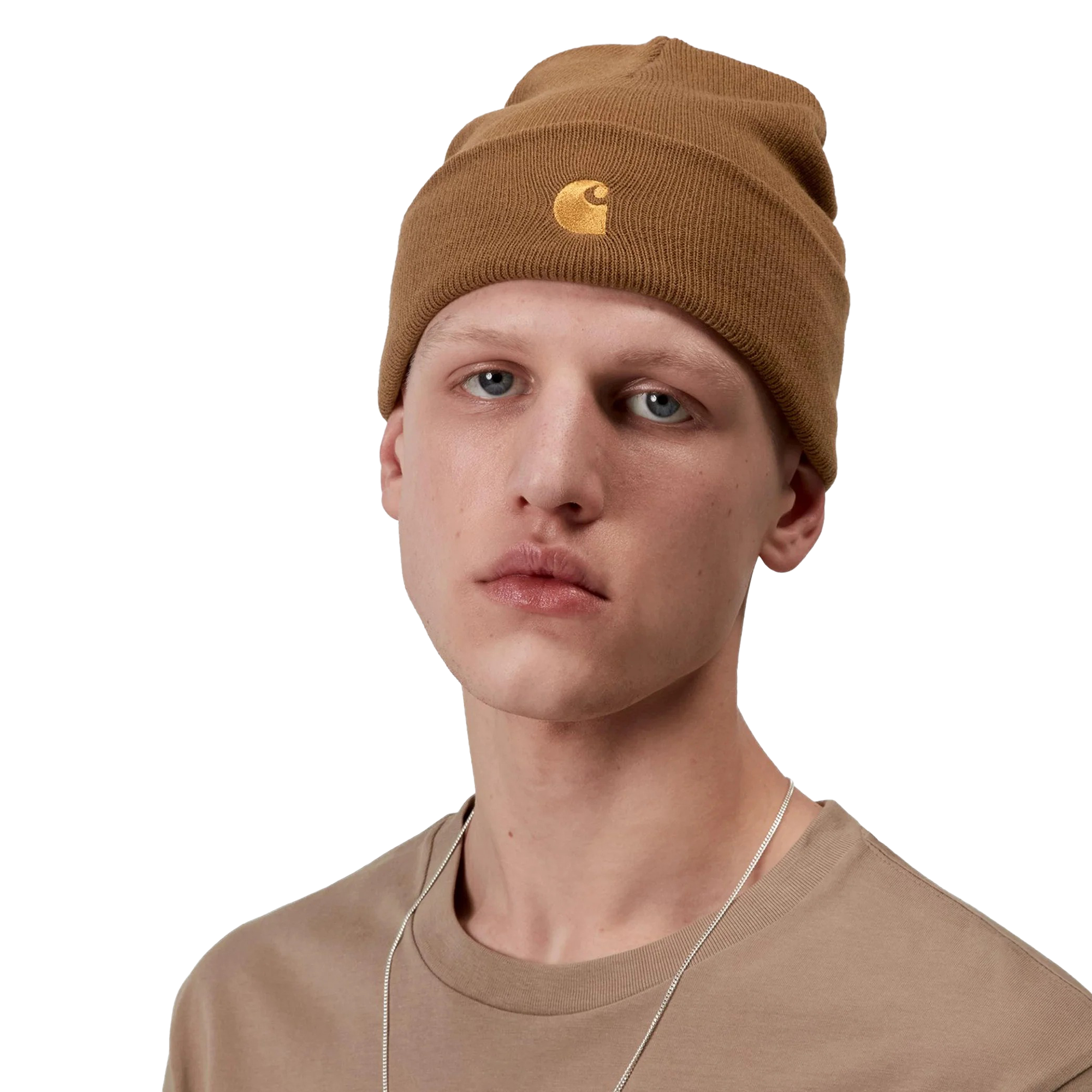 Carhartt WIP Chase Beanie Hamilton Brown/Gold