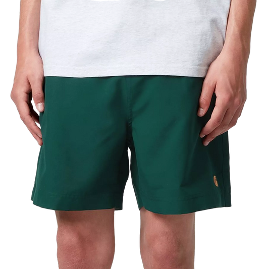 Carhartt WIP Chase Swim Trunks Dark Fir/Gold