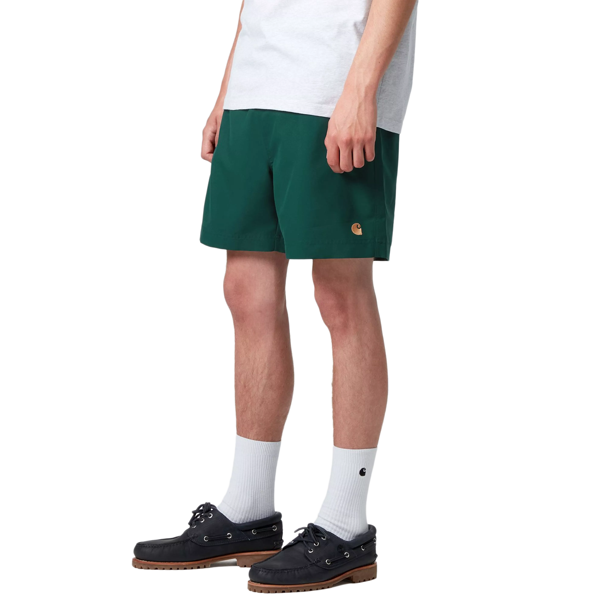 Carhartt WIP Chase Swim Trunks Dark Fir/Gold