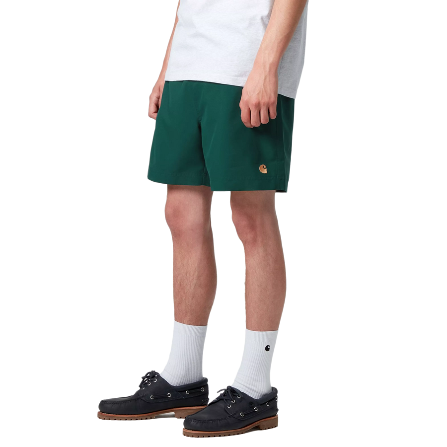 Carhartt WIP Chase Swim Trunks Dark Fir/Gold