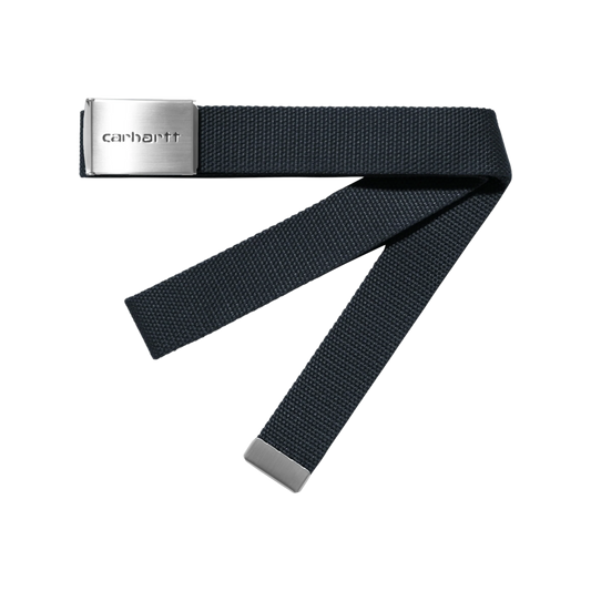 Carhartt WIP Clip Belt Chrome Deep Night