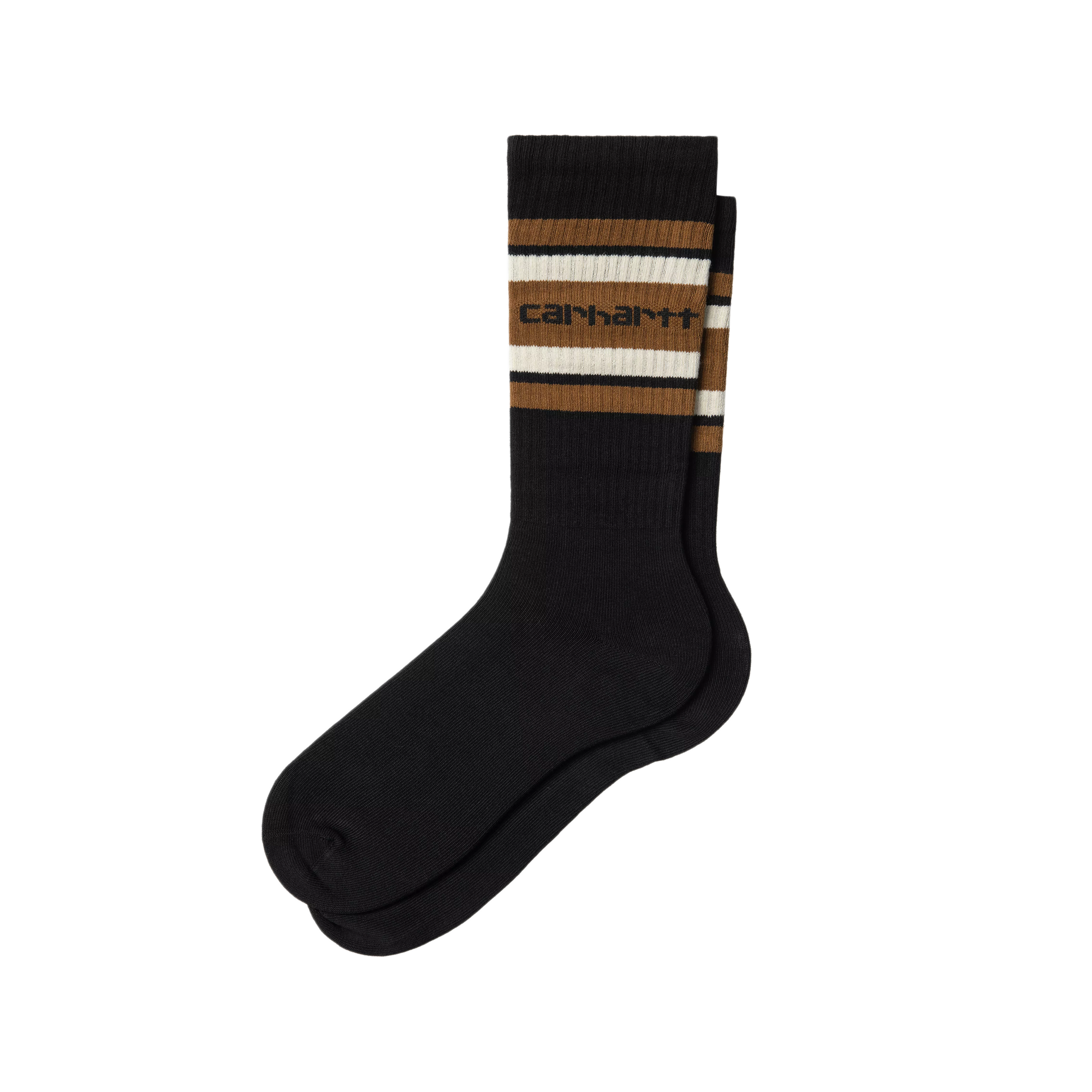 Carhartt WIP Connors Socks Black/Hamilton Brown/Salt