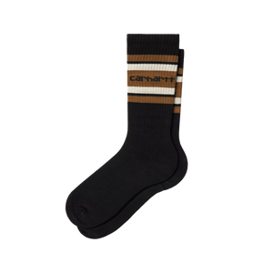 Carhartt WIP Connors Socks Black/Hamilton Brown/Salt