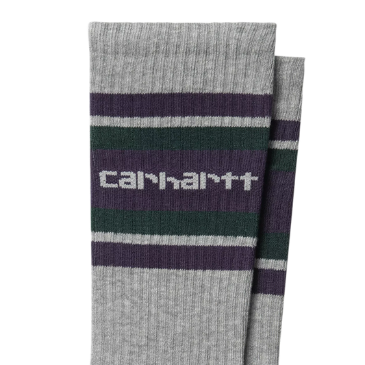Carhartt WIP Connors Socks Grey Heather/Lakers/Dark Fir