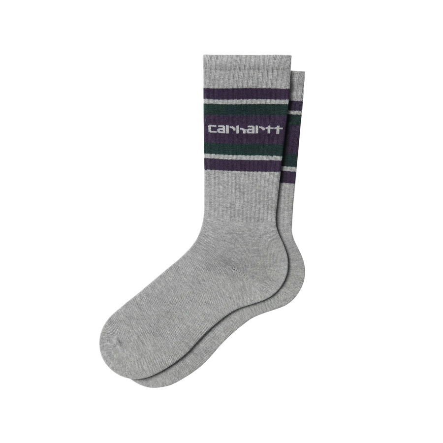 Carhartt WIP Connors Socks Grey Heather/Lakers/Dark Fir