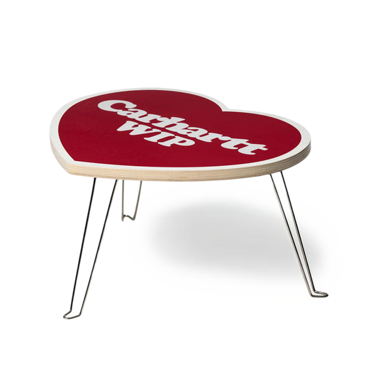 Carhartt WIP Heart Folding Table Scarlet/White