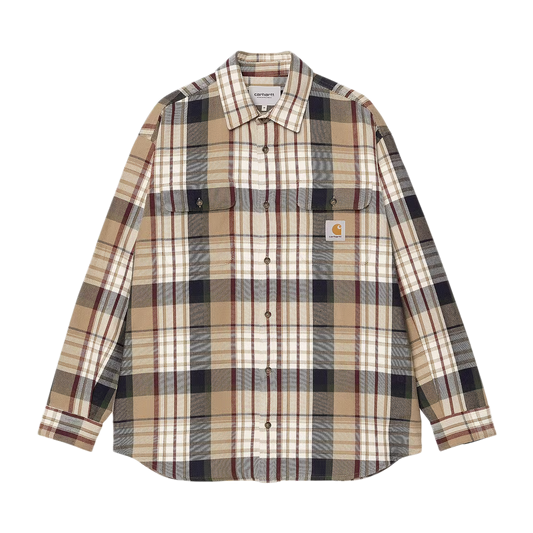 Carhartt WIP L/S Tamblyn Shirt Tamblyn Check/Leather